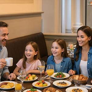 5* Saturday Brunch With Soft Or House Beverages For 1, 2, Or 4 Adults Shop Online at Special Price from Dubai Trades