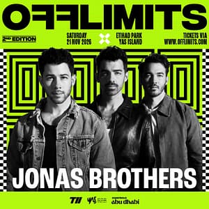 OFFLIMITS Music Festival – Shakira, Jonas Brothers, NE-YO & More at Etihad Park, Abu Dhabi, United Arab Emirates Concerts Shop Online at Special Price from Dubai Trades 2