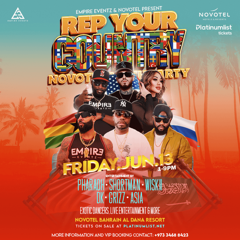 Rep Your Country – Novotel Beach Party – Nightlife Nightlife Shop Online at Dubai Trades 2