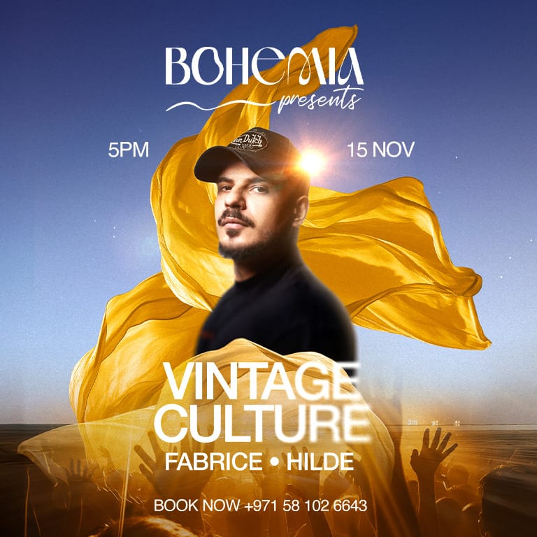 Bohemia presents Vintage Culture in Dubai – Nightlife Nightlife Shop Online at Dubai Trades 2
