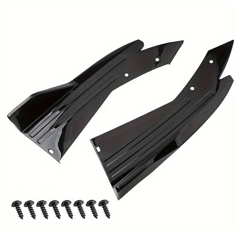 1 Pair Car Rear Bumper Spoiler Lip Carbon Fiber Wing Decoration Protection Collision Diffuser Side Skirt Rear Corner Separator Automotive Shop Online at Dubai Trades 2