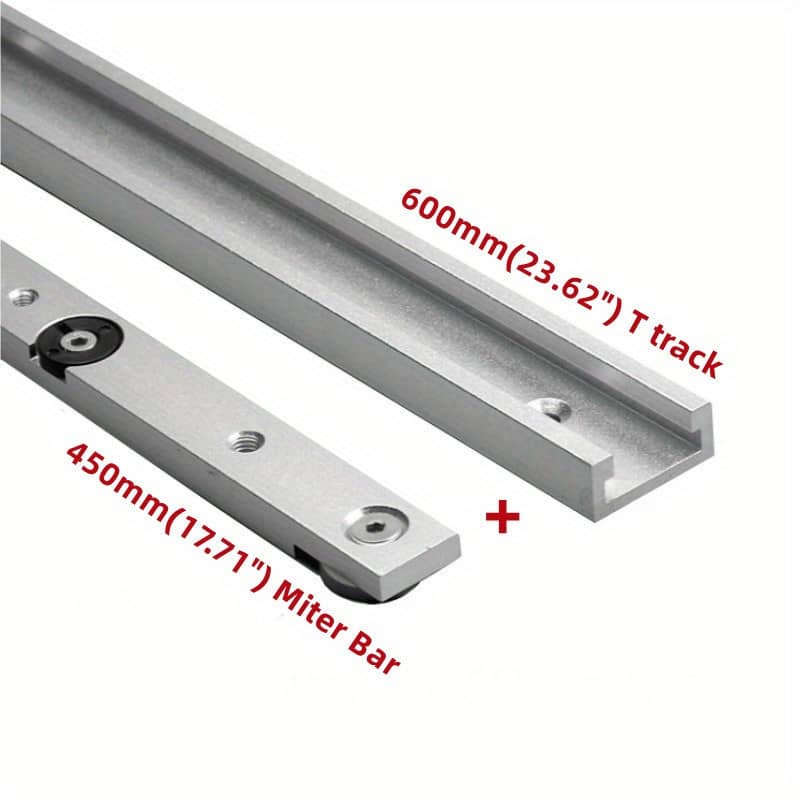 1 Set Aluminium Alloy T-track Slot Miter Track And Miter Bar Slider Kit, Table Saw Miter Gauge Rod T-bar T-slot T-slider Woodworking Tools Workbench Diy Accessories Shop Online at Dubai Trades 2