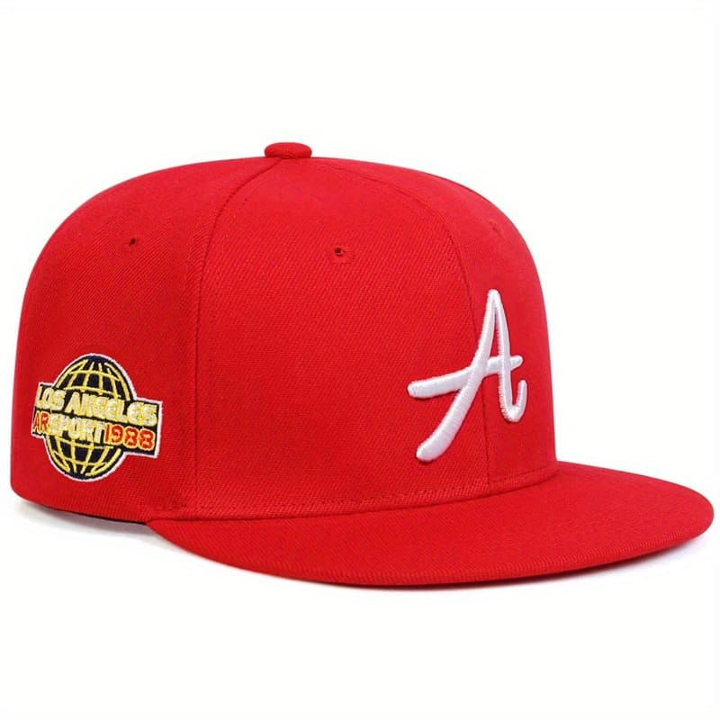 1 Women’s “a” Letter Baseball Cap – Adjustable Snapback, Casual Hip-hop Style, Sun Protection, Polyester – Available In Blue, Red, Black For Spring/summer Accessories Shop Online at Dubai Trades 2