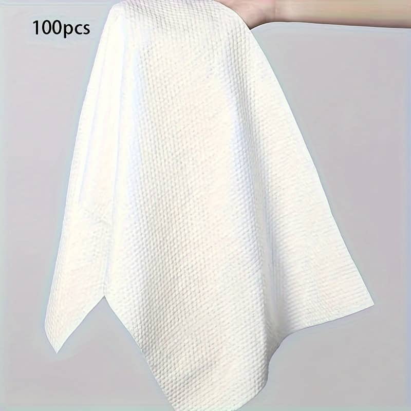 100pcs Ultra Absorbent Disposable Towels – Soft, Portable & Anti-pill For Travel, Camping, Hotels & Spa Bath Shop Online at Dubai Trades 2