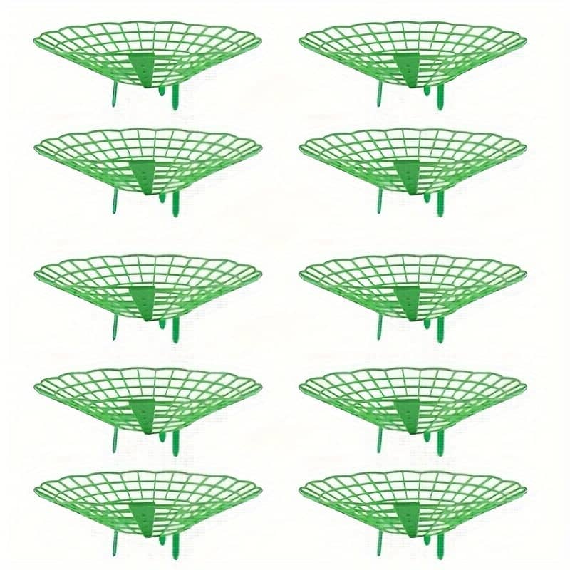 10pcs Green Strawberry Growing Racks With 3 Sturdy Legs – Pvc Plant Support Cages For Mold & Rot Protection Gardening & Lawn Care Shop Online at Dubai Trades 2