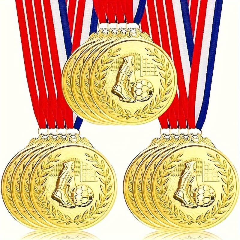 12 Pcs High-quality Alloy Football Medals With – Sports Events And Awards & Incentives Supplies Shop Online at Dubai Trades 2