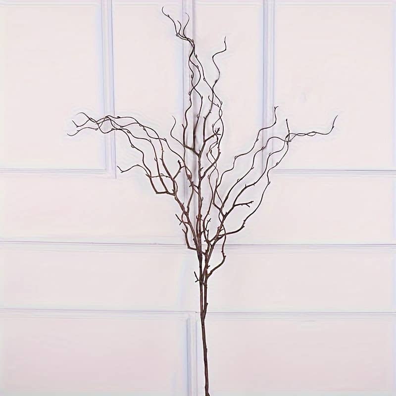 1/3pcs Artificial Willow Branches, 4-fork Floral Stems, Plastic Fake Flowers For Diy Wedding Office Hotel Decoration, Home Decor Accents Artificial Flowers Shop Online at Dubai Trades 2