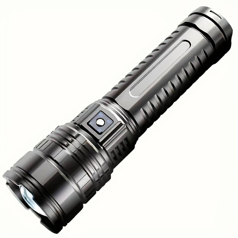 1500 Led Flashlight With Usb Rechargeable Battery, Zoomable Cob Tail Light – Super Shot Long Power Bank (),, 4 For Camping, Hunting & , Flashlight Rechargeable Camping & Hiking Shop Online at Dubai Trades 2