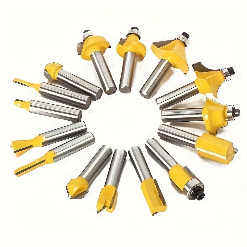 15pcs Tungsten Carbide Woodworking Milling Cutter Set With 6.35mm Shank – Precision Trimming & Straight Cutting, Ideal For Crafters And Carpenters Business, Industry & Science Shop Online at Dubai Trades 2