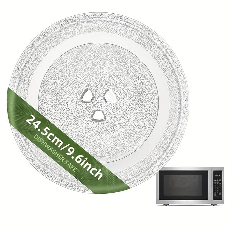 1pc, 9.6inch/24.5cm Y-shaped Glass Turntable Tray, Microwave Turntable, Replacement For Lg, Ge, Magic Chef, Hotpoint, Panasonic, Kenmore And Other Several Models Home & Kitchen Shop Online at Dubai Trades 2