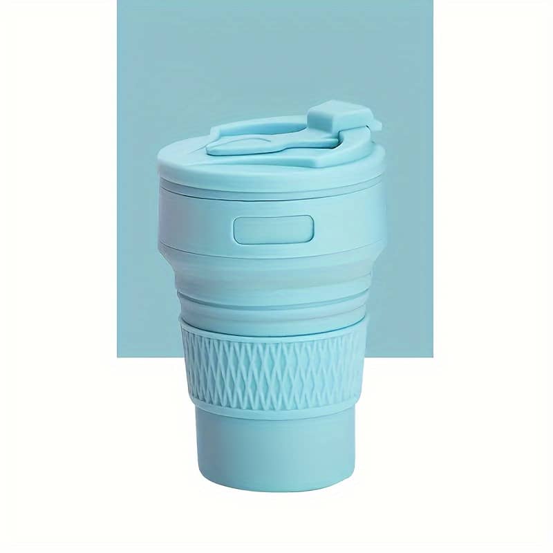 1pc Bpa-free Food Grade Silicone Collapsible Water Cup, Portable Foldable Coffee Mug For Outdoor Sports, Camping, Travel Sports & Outdoor Recreation Accessories Shop Online at Dubai Trades 2