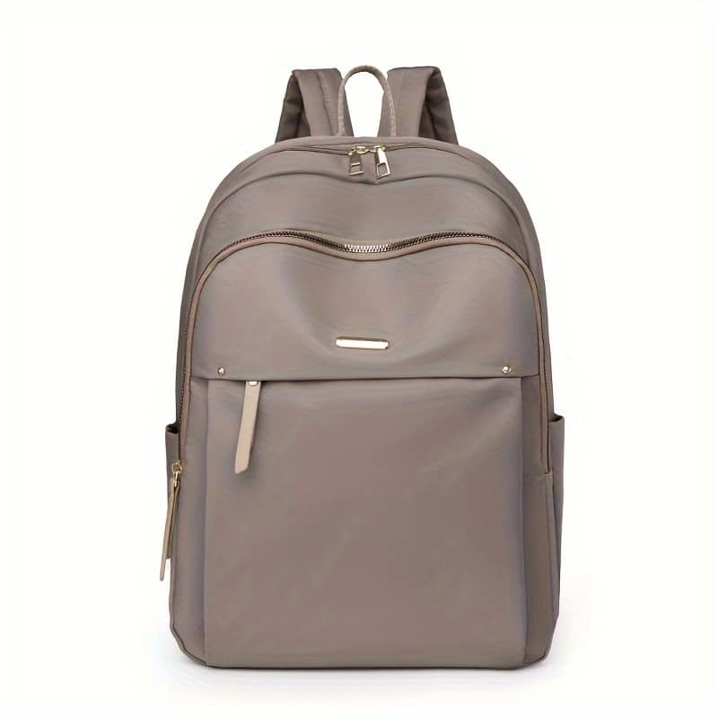 1pc Casual Nylon Backpack For Women, Lightweight With Adjustable Straps, Zipper Closure, Polyester Lining, Sewing Thread Detail, Daily Commute Travel Bag, Travel Backpack Backpacks Shop Online at Dubai Trades 2