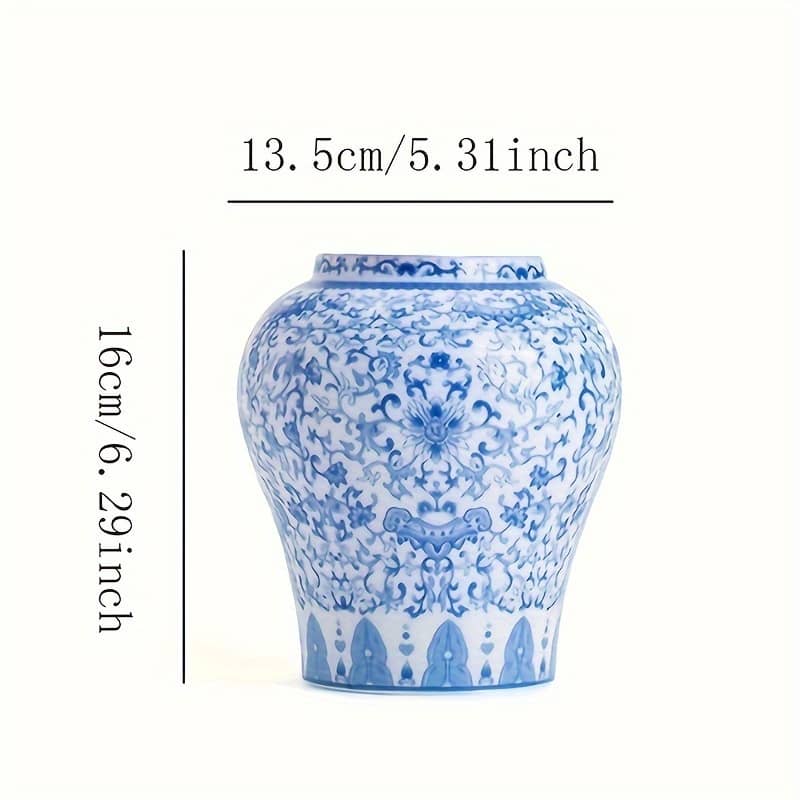 1pc Ceramic Vase, And White Ceramic Vase, Dining Table Decoration Vase, Home Decoration Vase Home & Kitchen Shop Online at Dubai Trades 2
