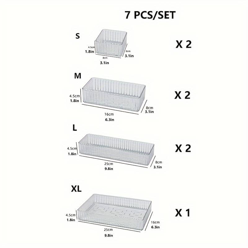1pc Clear Drawer Design Acrylic Cosmetic Organizer For Dressing Table, Makeup Storage Box For Lipsticks, Eye Shadows, Skincare Products, Home Room Supplies Desk & Drawer Organizers Shop Online at Dubai Trades 2