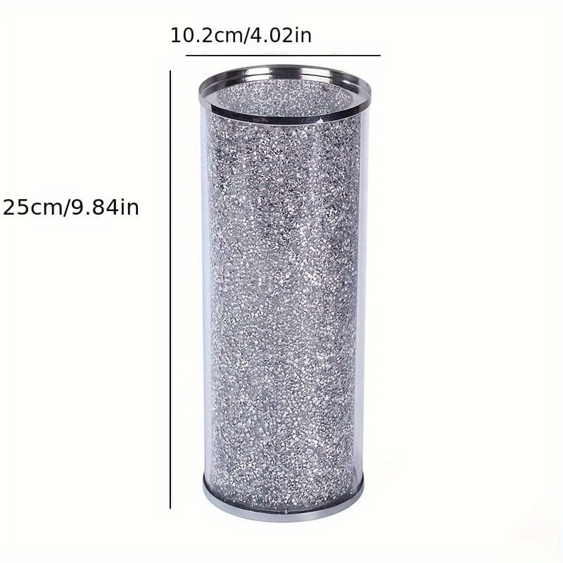 1pc, Crystal Rhinestone Vase, Decorative Glass Flower Vase For Home And Office Decoration, Vases For Flowers Home & Kitchen Shop Online at Dubai Trades 2