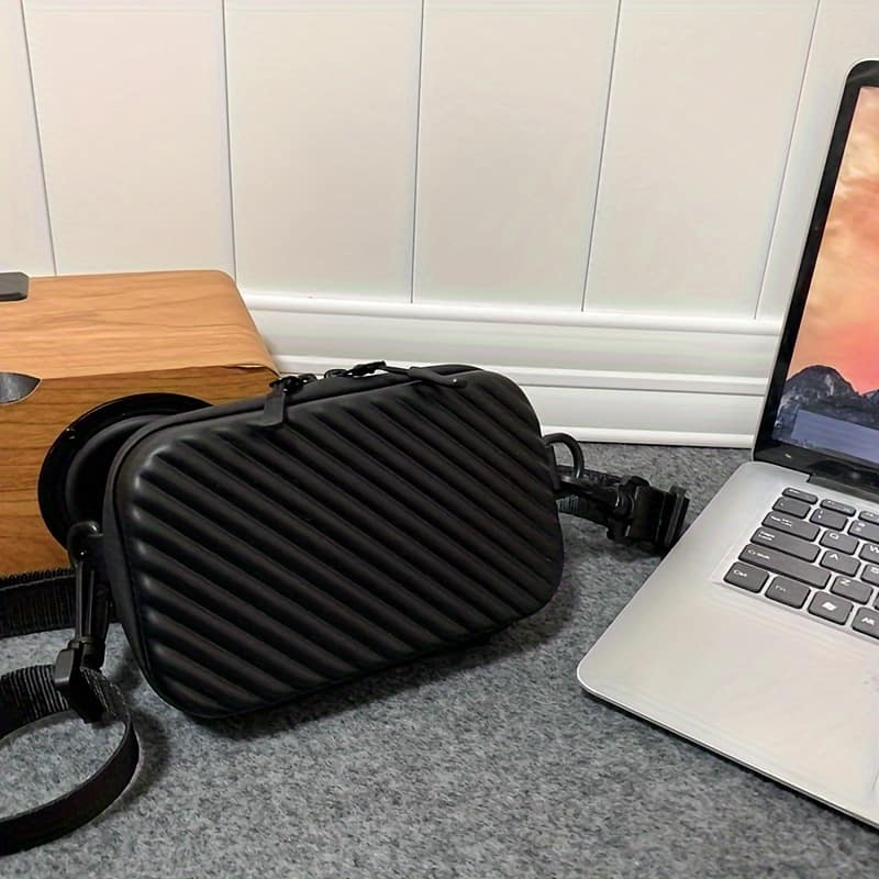 1pc Fashion Embossed Box Sling Bag, Mini Hard Shell Crossbody Bag, Casual Shopping Small Shoulder Bag Clothing, Shoes & Jewelry Shop Online at Dubai Trades 2