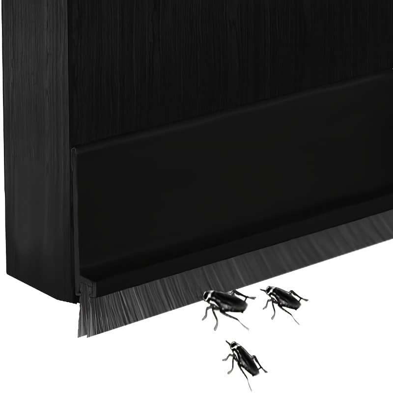 1pc Flexible Silicone Door Bottom Seal Strip – 3cm Wide, Available In Black, White, Gray, Brown – Windproof, Insect-proof & Soundproofing For Home & Bedroom Doors Draft Stoppers Shop Online at Dubai Trades 2