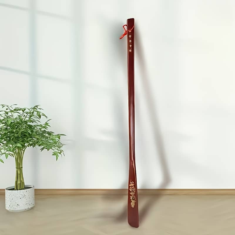 1pc Long Wood Shoe Horn, Handle For Elderly & Pregnant Women, Long Shoe Lifter Clothing, Shoes & Jewelry Shop Online at Dubai Trades 2