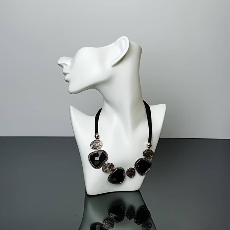 1pc Mannequin Bust Earring Necklace Stand, Stylish Jewelry Storage Rack For Necklace Chain Display, Chic Bust Necklace Holder Rack, Home Decor, Shop Decor Home & Kitchen Shop Online at Dubai Trades 2
