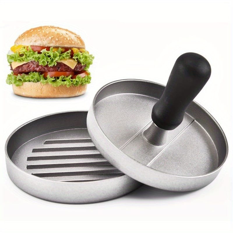 1pc Manual Burger Press – Metal Meat & Mold With Ergonomic Handle For Perfect Patties, Dumplings & More – Ideal For Home Kitchen Breakfasts Cooking Utensils Shop Online at Dubai Trades 2