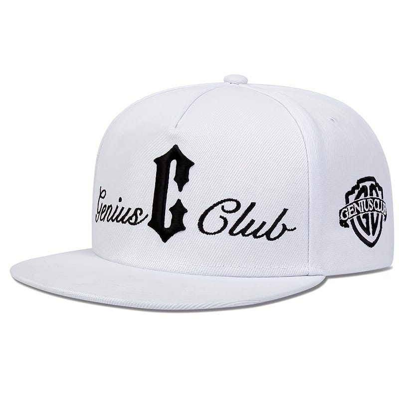 1pc Men’s C Letter Side Genius Club Rotating Hat, Outdoor Adjustable Sun Protection Casual Hat, Spring Autumn/ Spring Summer Style, Travel Travel Seaside Vacation Hats Shop Online at Dubai Trades 2