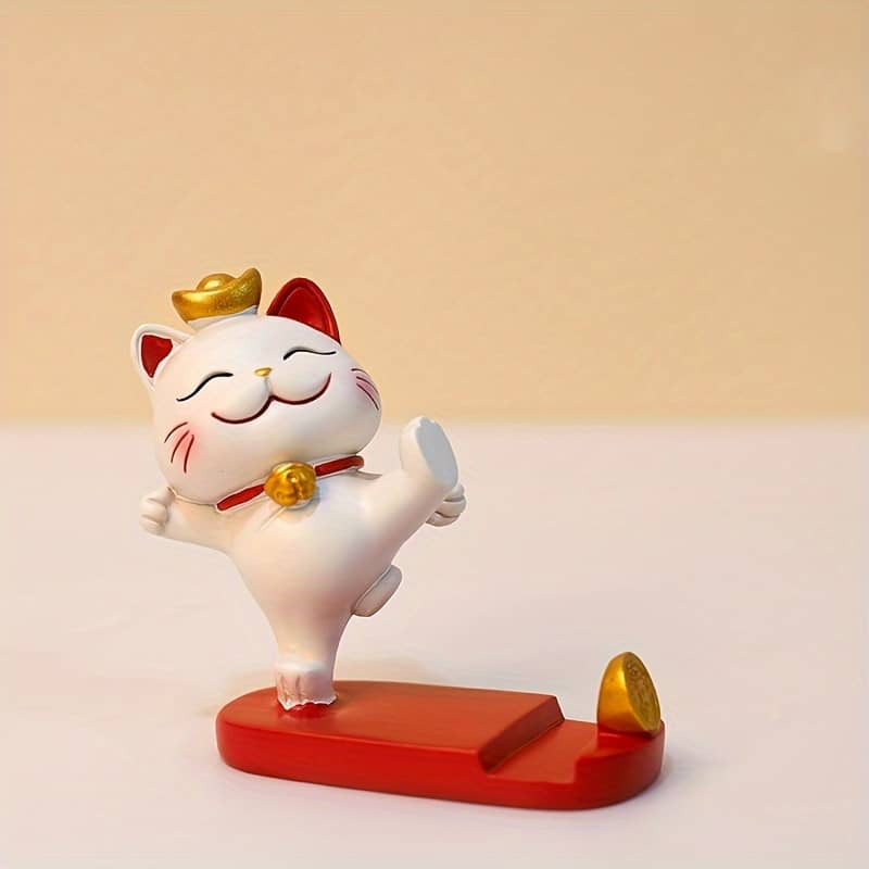1pc Mobile Phone Tablet Holder Cute Cartoon Cat Stand Office Desk Ornament Suitable For Mobile Phones And Tablets Accessories Shop Online at Dubai Trades 2
