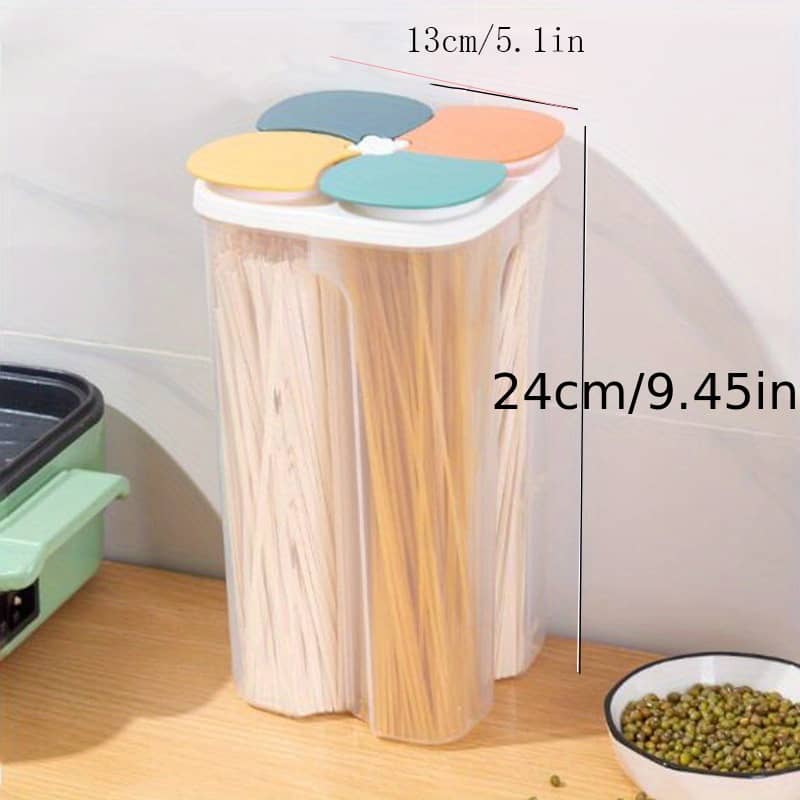 1pc Moisture-proof Cereal Jar With Divided Compartments – Home Kitchen Storage Food Jars & Canisters Shop Online at Dubai Trades 2