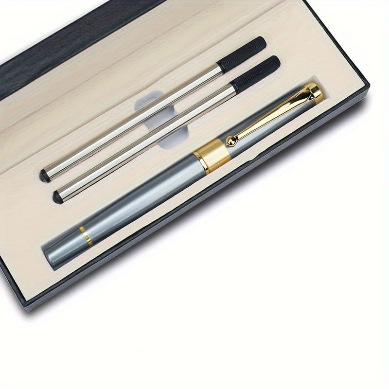 1pc Pen +4pcs Pen Refill /1pc Pen +2pcs Pen Refill Gift Set, The Best Ballpoint Pen Gift For Male And Female Executives, Office Luxury Neutral Pen Width 0.5mm Filled. Ballpoint Pens Shop Online at Dubai Trades 2