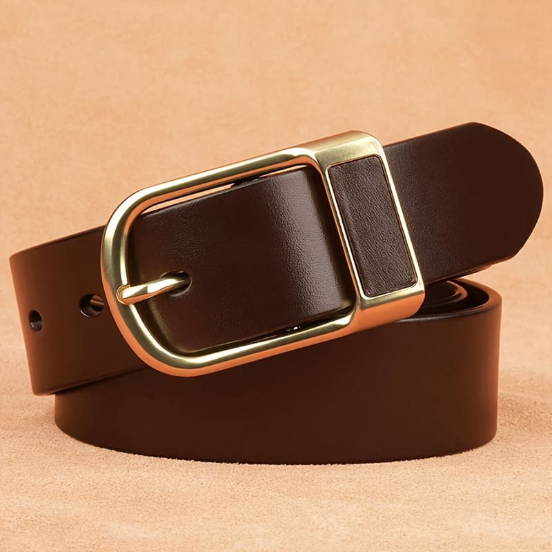 1pc Pu Leather Belt With Holes For Men, A Needle Buckle Belt, Suitable For Business And Casual Wear For Young And Middle-aged Men Accessories Shop Online at Dubai Trades 2