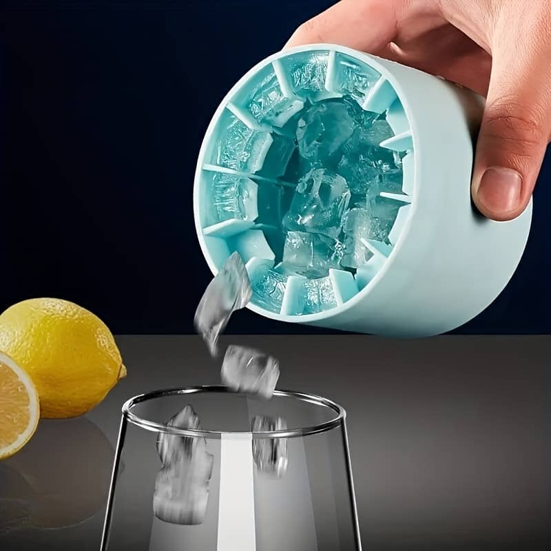 1pc Quick Freezer Silicone Ice Cube Tray, Bpa-free Plastic, Easy Design, For Efficient Ice Making, With Fits Standard Freezers Appliances Shop Online at Dubai Trades 2