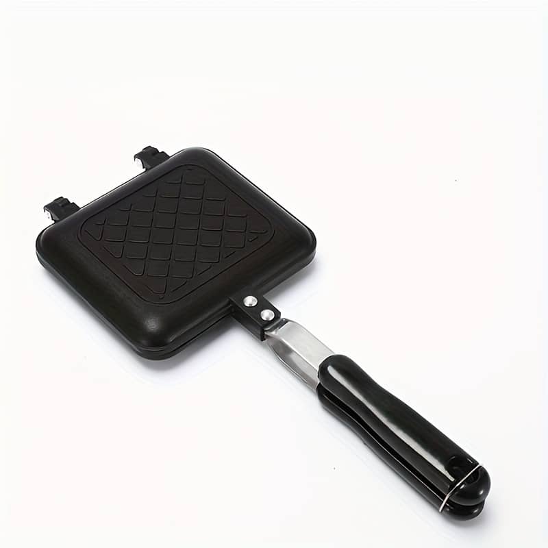 1pc Sandwich Maker Pan (5.9”x5.31”) – Single-sided, Aluminum Grill & Toast Pan With Anti-scald Handle, Ideal For Perfect Sandwiches, Kitchen Cookware Shop Online at Dubai Trades 2