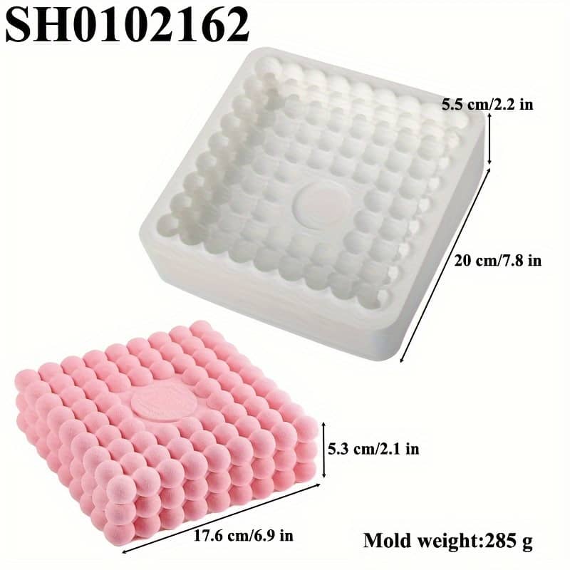 1pc Silicone Mold – Large Square Magic Ball For Mousse Cakes & Plaster Crafts, Kitchen Baking Essential Bakeware Shop Online at Dubai Trades 2