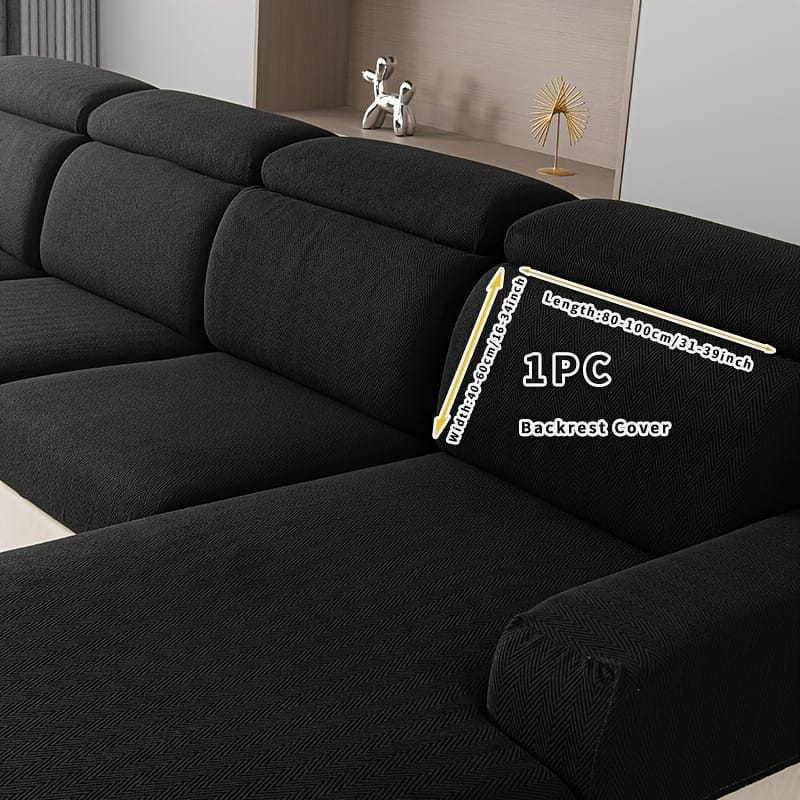 1pc Sofa Cover, Stretch Sofa Slipcover, Dust-proof, Universal Jacquard Couch Cover Furniture Protector For Bedroom Office Living Room Home Decor Fitted Sofa Slipcovers Shop Online at Dubai Trades 2