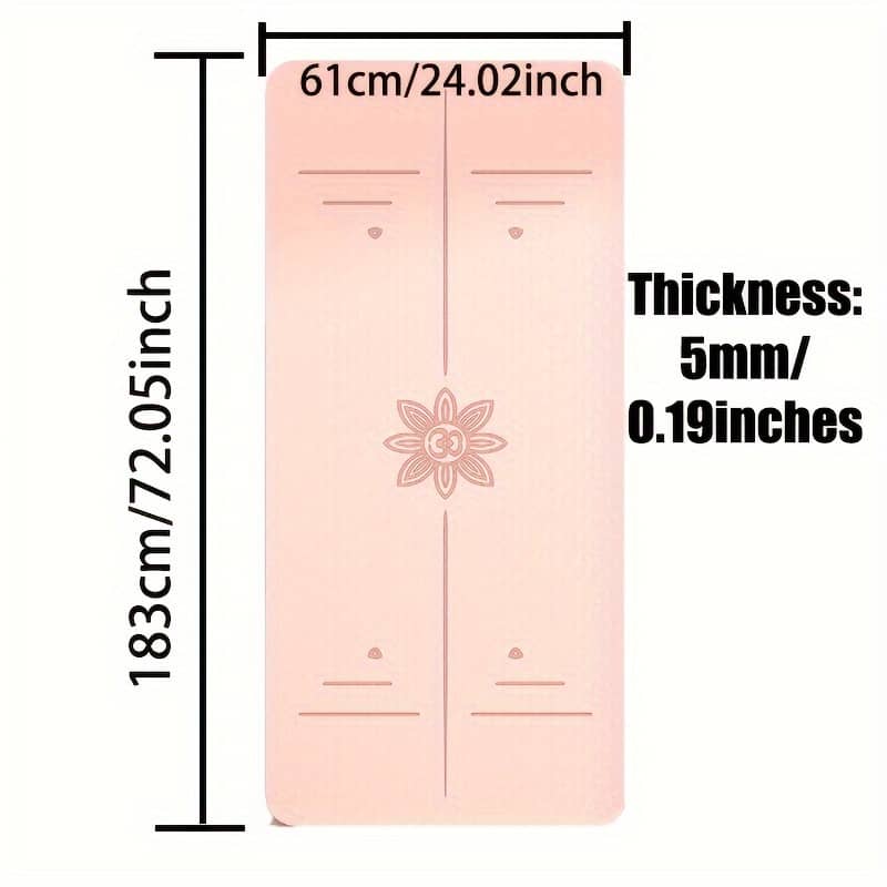 1pc Tpe Non-slip Yoga Pilates Training Mat, Home Fitness Accessories, Yoga Mat Exercise & Fitness Shop Online at Dubai Trades 2