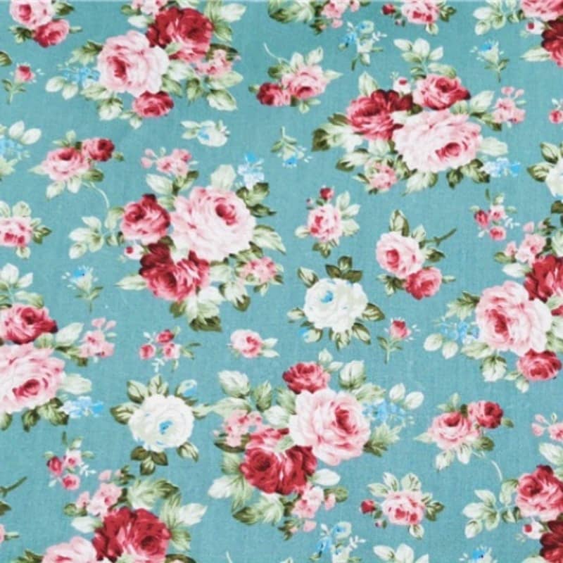 1pc Vintage Floral Fabric, Rose Pattern Flowers Print Quilting Fabric Bundle For Quilting Sewing Crafting Diy, Sewing Supplies Arts, Crafts & Sewing Shop Online at Dubai Trades 2