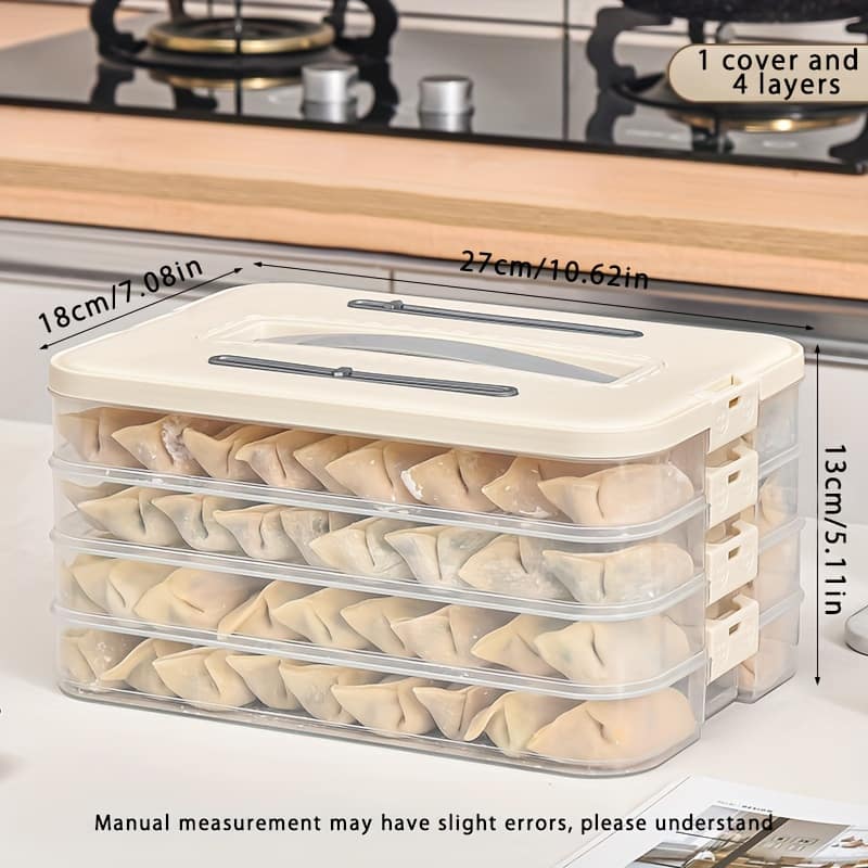 1pc. Dumpling Box. . Storage Box. Refrigerator Storage Box. Fresh Box. Small Item Storage Box. Office Storage Box. Plastic. Portable. Handheld Home & Kitchen Shop Online at Dubai Trades 2