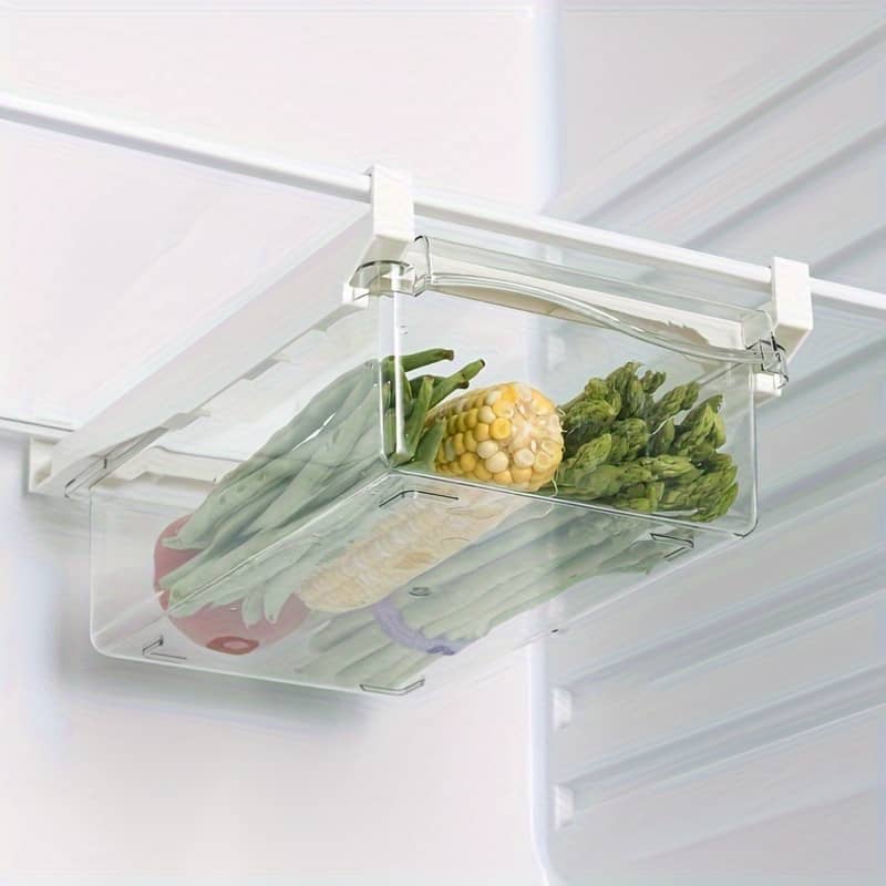 1pc/2pcs, Refrigerator Hanging Drawer Storage Box, Vegetable And Fruit Freezer, Kitchen Transparent Storage Home & Kitchen Shop Online at Dubai Trades 2