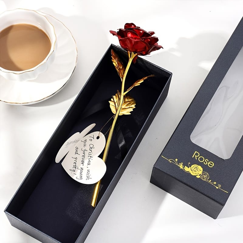 1set Artificial With Gift Box And Card, Valentine’s Day Rose Simulation , Romantic Handmade Rose For Valentine’s Day New Year Girlfriend Party Wedding Gift Artificial Flowers Shop Online at Dubai Trades 2