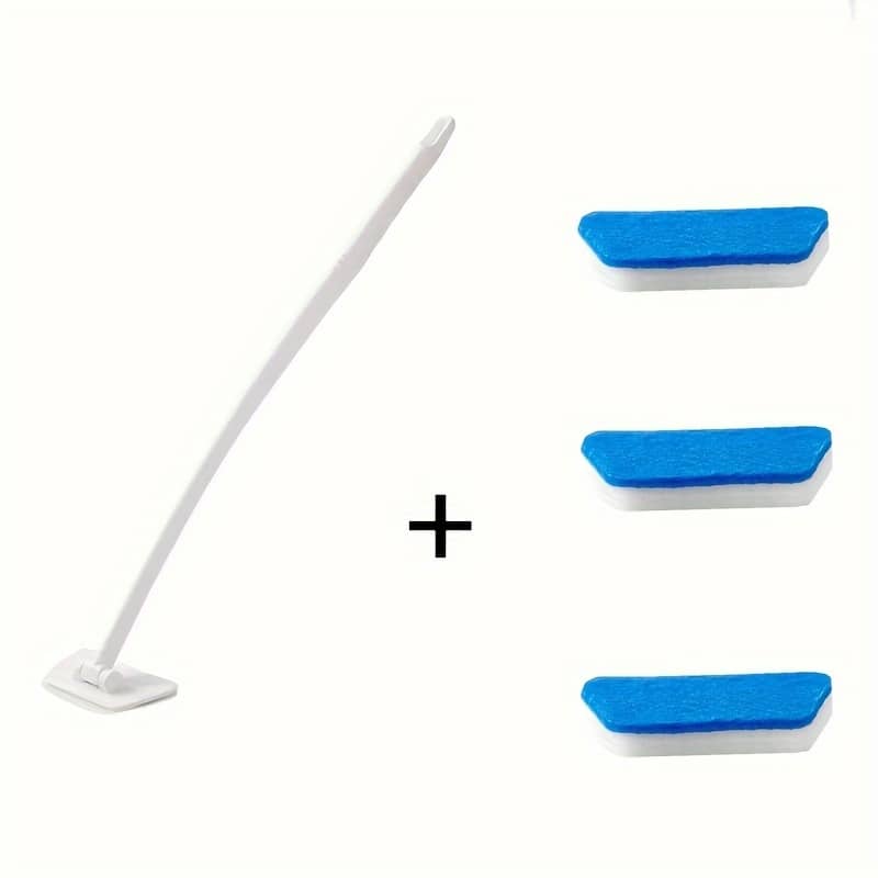 1set Extendable Tub & Scrubber With Long Handle And 3 Sponge – -to-replace, -functional For Bathroom And Kitchen Cleaning, Wall And Floor Brushes Shop Online at Dubai Trades 2