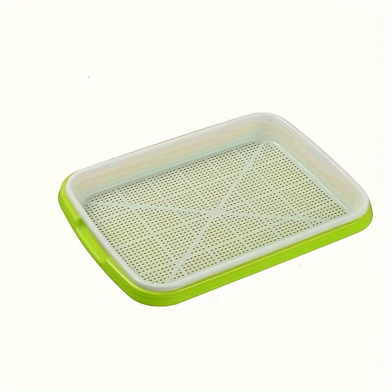 1set Germination Dish Seed Growth Tray, No Water Cultivation Seed Germinator, Pea, , Peanut, Wheat, Cat Grass Germination (without Seed And Lid) Gardening & Lawn Care Shop Online at Dubai Trades 2