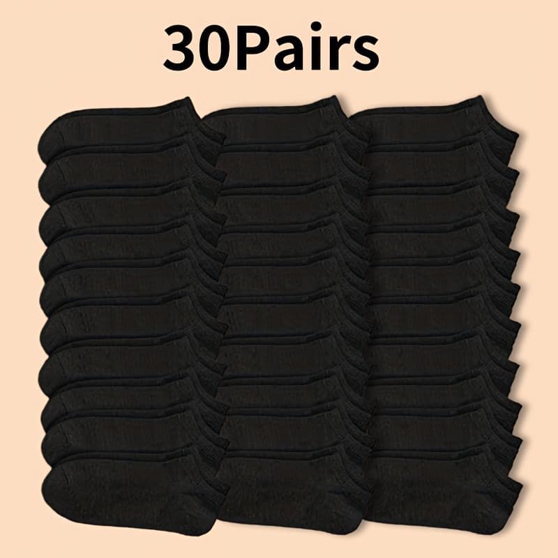 20 Or 30 Or 50 Pairs Of Unisex Anti Odor & Sweat Absorption Low Cut Socks, Comfy & Breathable Socks, For Wearing Clothing Shop Online at Dubai Trades 2