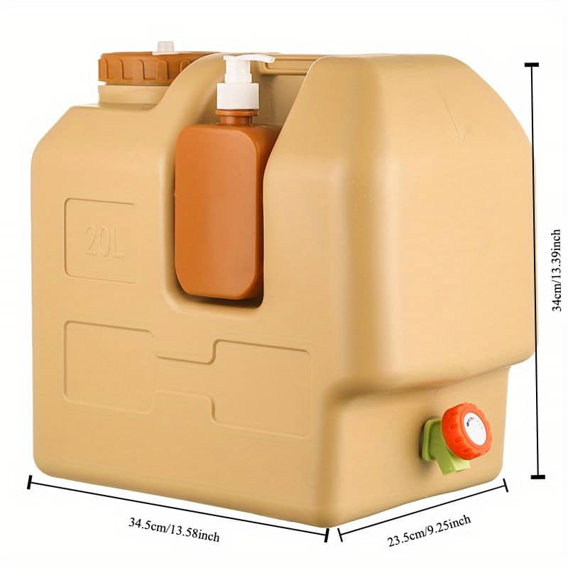 20l Hdpe Food-grade Plastic Water Container With Faucet – Camping, Car Travel & Outdoor Activities Camping & Hiking Shop Online at Dubai Trades 2