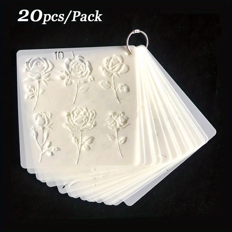 20pcs Reusable Flower Art Stencils – Diy Sunflower Paint Template For Wood, Glass & Canvas Decor Eid Al-adha Mubarak Arts & Crafts Supplies Shop Online at Dubai Trades 2