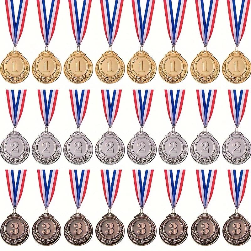 24pcs Metal Competition Medals Set, Event Hanging , School Football Commemorative Medals And Trophies Awards & Incentives Supplies Shop Online at Dubai Trades 2