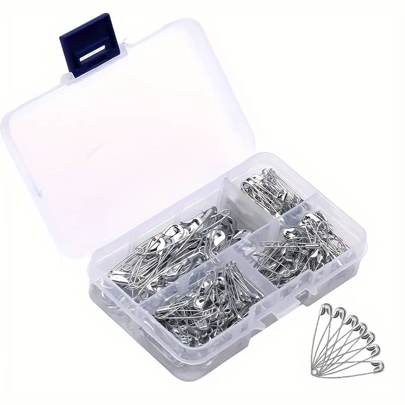 250pcs Household Safety Pins, 4 Different Sizes Of , Silvery Size Safety Pins In Bulk, Rust-proof, Sharp Safety Pins For Clothes And Sewing Arts, Crafts & Sewing Shop Online at Dubai Trades 2