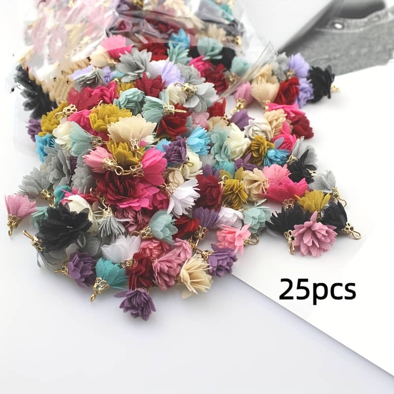 25pcs Elegant Multicolor Chiffon Tassel Pendants For , Hair Accessories & Crafts – Gdgdsy Clothing, Shoes & Jewelry Shop Online at Dubai Trades 2
