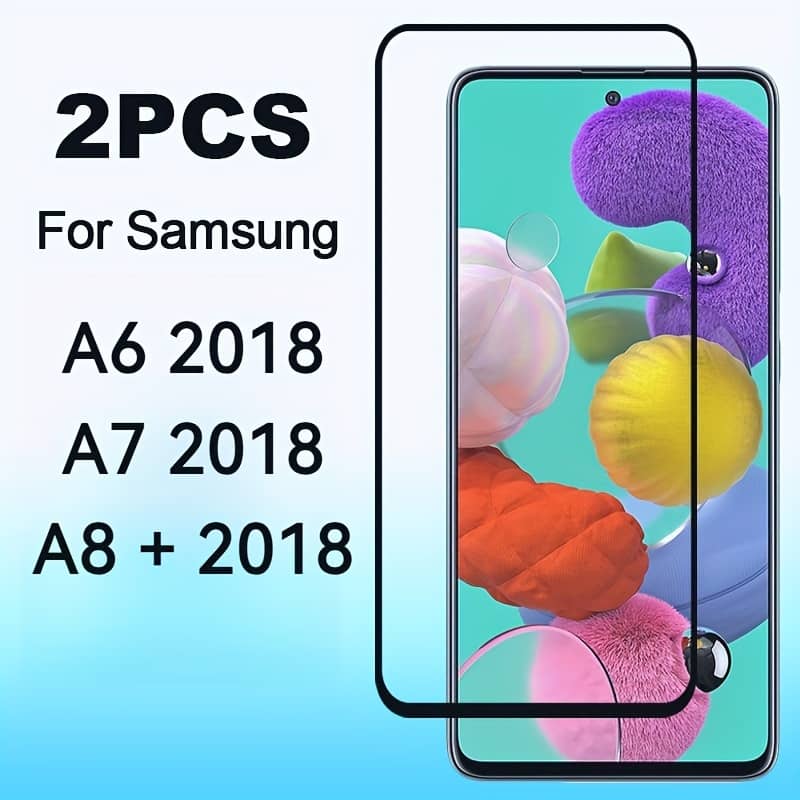 2pcs A3 2017 A5 2017 A6 A7 A8+2018 Protective Glass For Galaxy A6 A7 A8+2018 Screen Protector Film A6 A7 2017 A8+2018 Armored Tempered Glass Sheet Accessories Shop Online at Dubai Trades 2