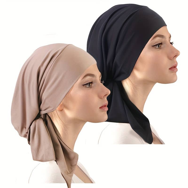 2pcs Fantasy Themed Polyester Turban Caps With Band, Breathable Knitted Headscarf Hats For Women, Hand Washable Clothing, Shoes & Jewelry Shop Online at Dubai Trades 2