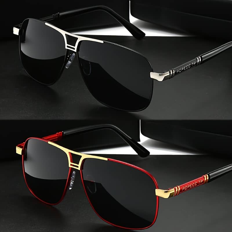 2pcs Polarized Sunglasses Designed For Both Men And Women, Ideal For Outdoor Activities Like Fishing And Driving,a Perfect Gift Option Featuring. Accessories Shop Online at Dubai Trades 2