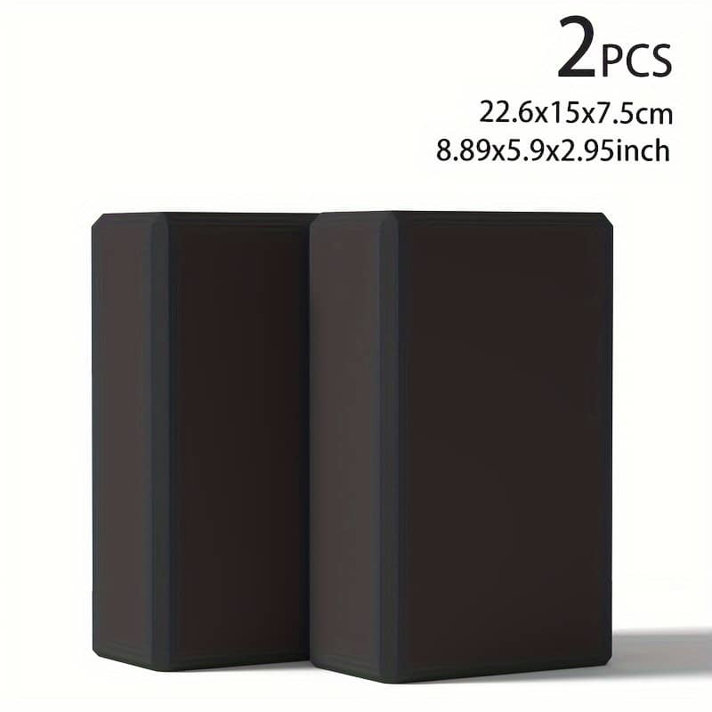 2pcs Solid Color Yoga Bricks, Non-slip High-density Yoga Blocks, Suitable For Body Shaping, Leg Pressing, Yoga And Pilates Blocks Shop Online at Dubai Trades 2